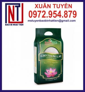 Bao gạo 5kg PA, bao bì túi gạo 5kg