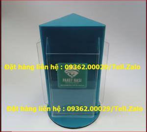 Cung cấp sản phẩm kệ xoay đựng tờ rơi, kệ mica đựng catalog, giấy tờ