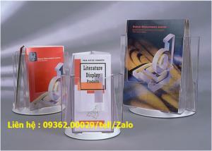 Cung cấp sản phẩm kệ xoay đựng tờ rơi, kệ mica đựng catalog, giấy tờ