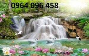 Tranh gạch 3d sơn thủy khổ ngang