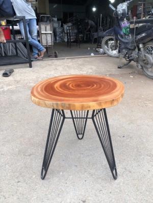 Bàn ghế Cafe Fasipan gỗ dầu