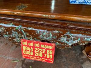 Sập ngồi khảm trai gỗ gụ