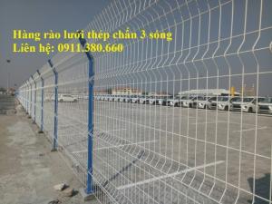 Hàng rào lưới thép chấn 3 sóng, mạ kẽm sơn tĩnh điện,....