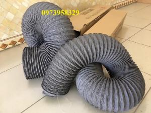 Ống gió mềm vải Tarpaulin Phi 75, Phi 100, Phi 125, Phi 150