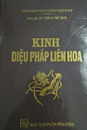 Kinh pháp hoa - kinh diệu pháp liên hoa, bìa da