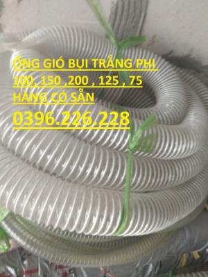 Ống gió bụi trắng, ống gió mềm lõi thép đường kính 100
