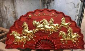 Quạt Gỗ Hương Dát Vàng