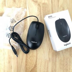 Mouse Logitech B100 chính hãng dây USB