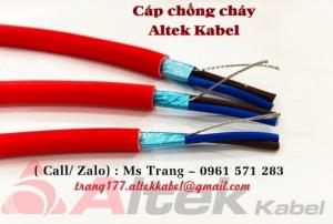 Cáp chống cháy 2x1.0 có chống nhiễu