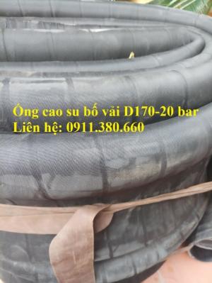 Nơi bán ống cao su bố vải D170- 20 bar, chiều dài 6m/cuộn