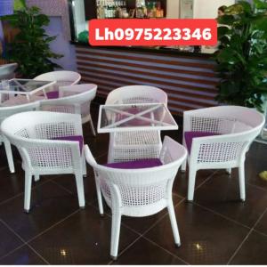 Bộ bàn ghế nhựa giả mây cao cấp giá xưởng.
