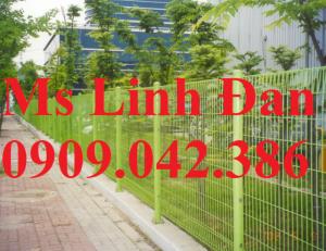 Lưới thép hàng rào gập 2 đầu, lưới thép hàng rào chấn 2 đầu mạ kẽm,