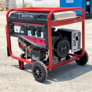 Máy phát điện Honda SH7500GS chạy xăng có bánh xe và tay kéo