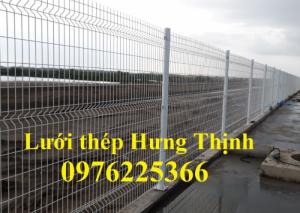 Hàng rào lưới thép mạ kẽm sơn tĩnh điện D5 a50x200 chấn sóng