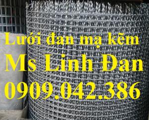 Lưới thép đan mạ kẽm, lưới thép đan ô vuông mạ kẽm,