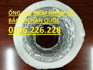Ống gió mềm nhôm có bảo ôn cách nhiệt đường kính 125 giá rẻ