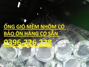 Ống gió mềm nhôm có bảo ôn cách nhiệt đường kính 125 giá rẻ