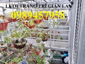 Sản xuất Lưới làm gian lan phi 4 ô 50x50, 100x100 mạ kẽm khổ 1m, 1,2m, 1,5m