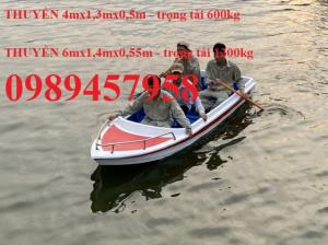 Bán Thuyền composite 4m, cano giá rẻ chở 4-6 người, Cano gắn động cơ