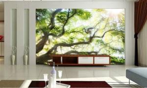 Gạch tranh 3D ốp tường phòng ngủ