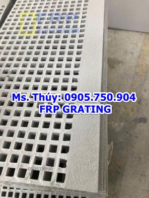 Tấm đậy mương frp grating, sàn thao tác trên tàu không rỉ sét, ốp gờ thang