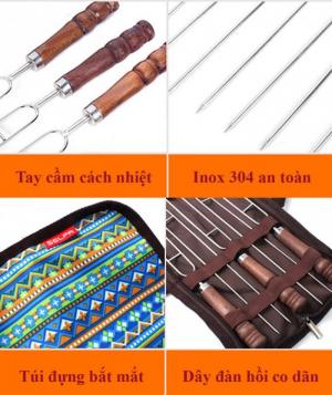 Bộ xiên nướng 6 món BBQ BB7312