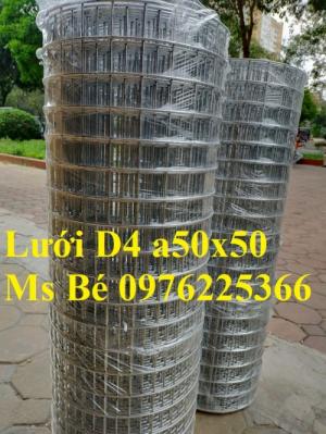 Lưới thép ô vuông D3 a(50*50), D4 a(50*50) mạ kẽm tại Hà Nội
