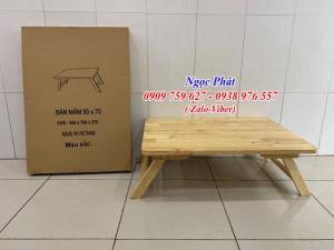 Bàn ngồi bệt 70x50cm chân thang - Bàn gỗ xếp - Ngọc Phát