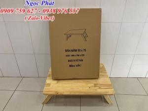 Bàn ngồi bệt 70x50cm chân thang - Bàn gỗ xếp - Ngọc Phát