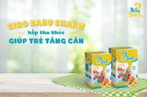 Siro baby shark giúp trẻ tăng cân tự nhiên - trị táo bón