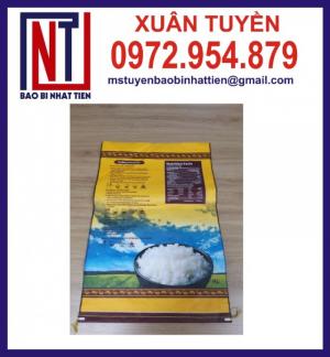 Bao PP dệt ghép màng cao cấp đựng gạo 10kg