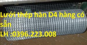 Lưới thép hàn, lưới đổ sàn D4 mắt 100*100 giá rẻ