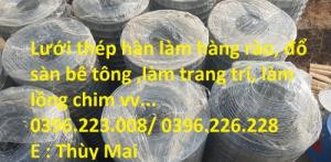 Lưới thép hàn, lưới đổ sàn D4 mắt 100*100 giá rẻ