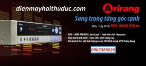 Đầu Arirang DH-3600 Elite karaoke 5 số Trọn bộ gồm có:
Đầu Karaoke 5 số Arirang DH-3600 Elite, Remote, 2v pin 3A, List nhạc, Đĩa nhạc vol 66, dây AV, hướng dẫn sử dụng. Khuyến mãi 2 micro Arirang 3.6C.