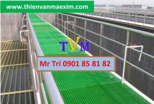 Sàn nhựa chịu lực frp grating, sàn nhựa composite