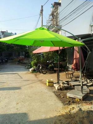 Ô dù cafe lệch tâm tròn