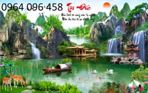 Tranh phong cảnh 3d dán tường - 98lk