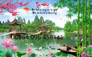 Tranh phong cảnh 3d dán tường - 98lk