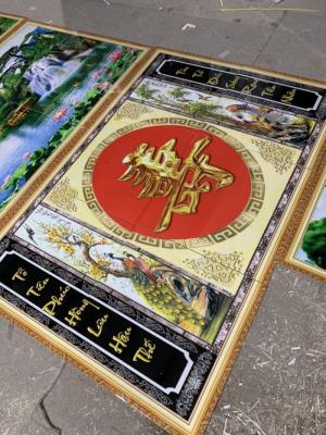 Tranh câu đối phòng thờ - 09KL