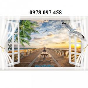 Tranh phòng khách - tranh cửa sổ