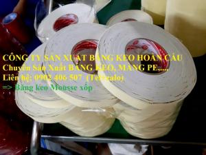 BĂNG KEO 2 MẶT MOUSSE XỐP VÀNG