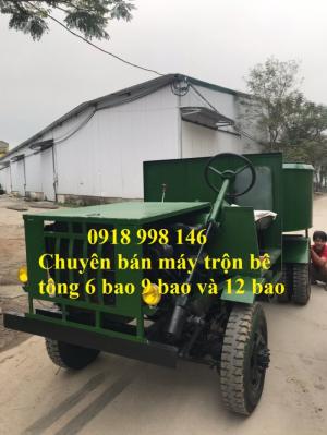 Máy trộn bê tông tự chế 12 bao 2 cầu phanh hơi tại Đắc Nông