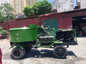 Máy trộn bê tông tự chế 12 bao 2 cầu phanh hơi tại Đắc Nông