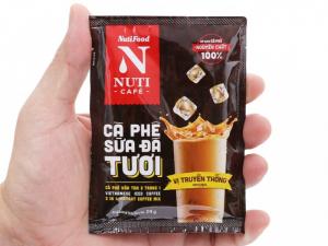 Cà phê sữa đá tươi NUTICAFÉ 3 trong 1 240g