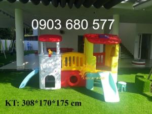 Chuyên cầu trượt liên hoàn ngoài trời cho trường mầm non, công viên, sân chơi