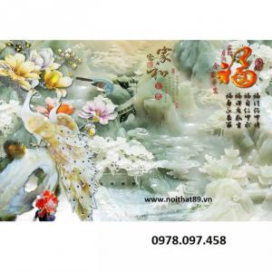 Tranh đẹp men sứ - tranh dán tường