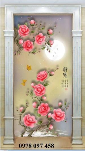 Tranh vườn hoa - tranh gạch