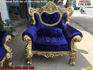 Xưởng sản xuất bàn ghế sofa đơn tân cổ điển | bộ bàn ghế phòng khách đẹp q2