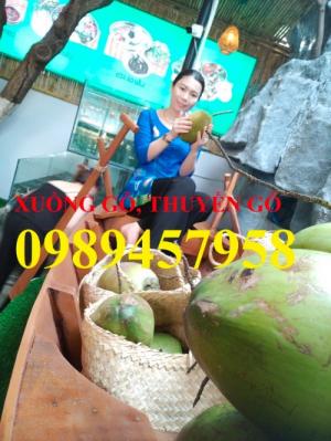 Xuồng gỗ, xuồng gỗ ba lá, xuồng gỗ chèo tay, xuồng gỗ trang trí