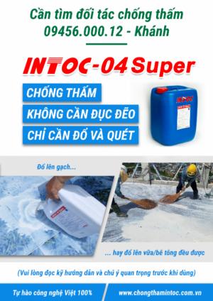 CẦN TÌM ĐỐI TÁC CHỐNG THẤM INTOC ( Khánh - 09456 000 12)